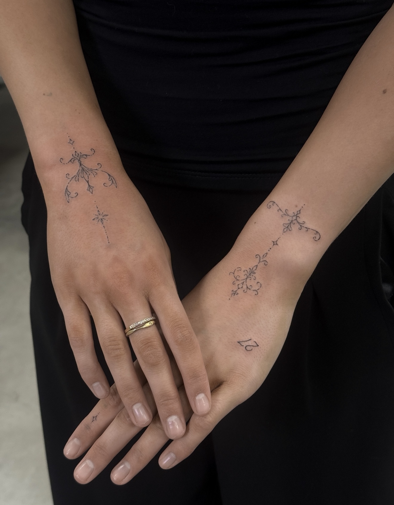 Ornamental Hand Tattoo
