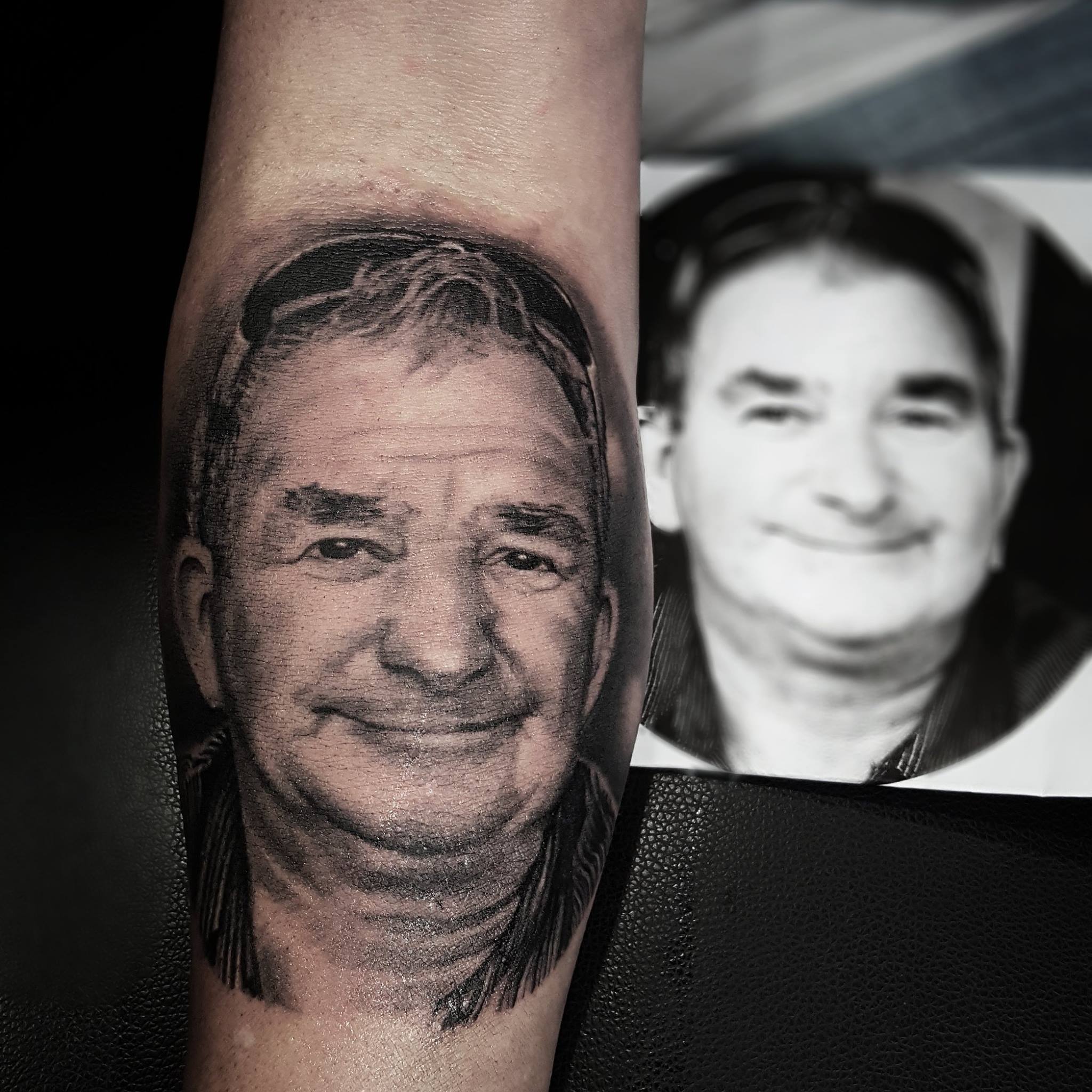 black-and-grey-mans-portrait-tattoo-christchurch