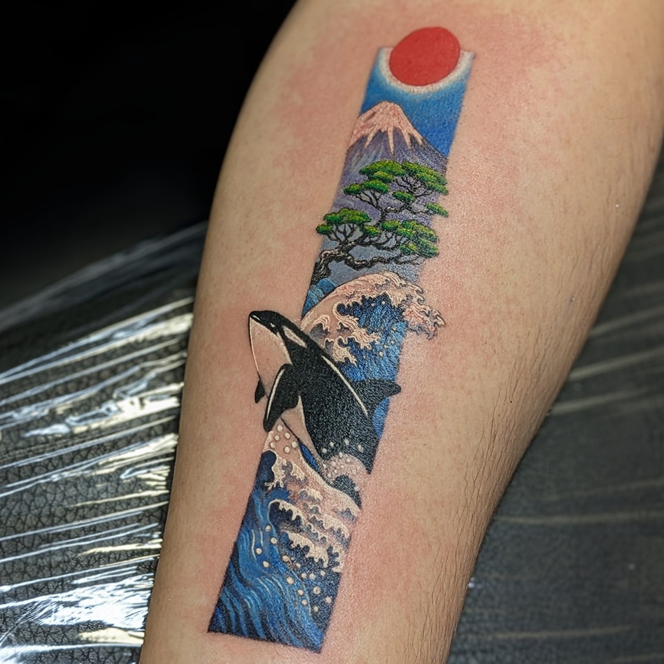 colour-japanese-vertical-panel-tattoo-christchurch-nz